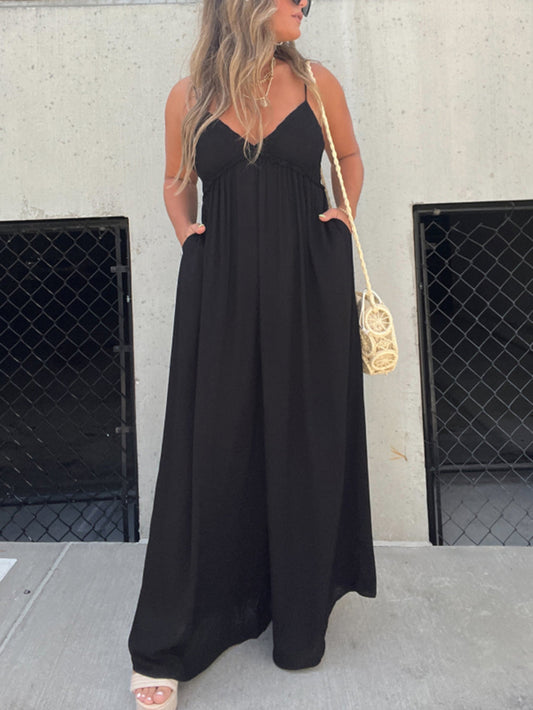 Elegante V-Hals Jumpsuit