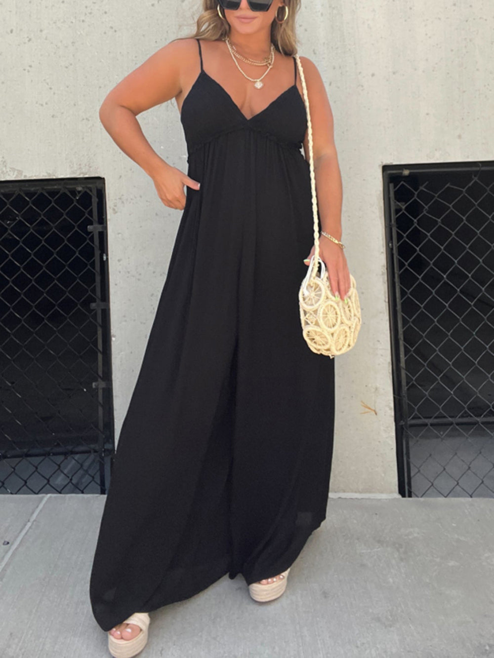 Elegante V-Hals Jumpsuit